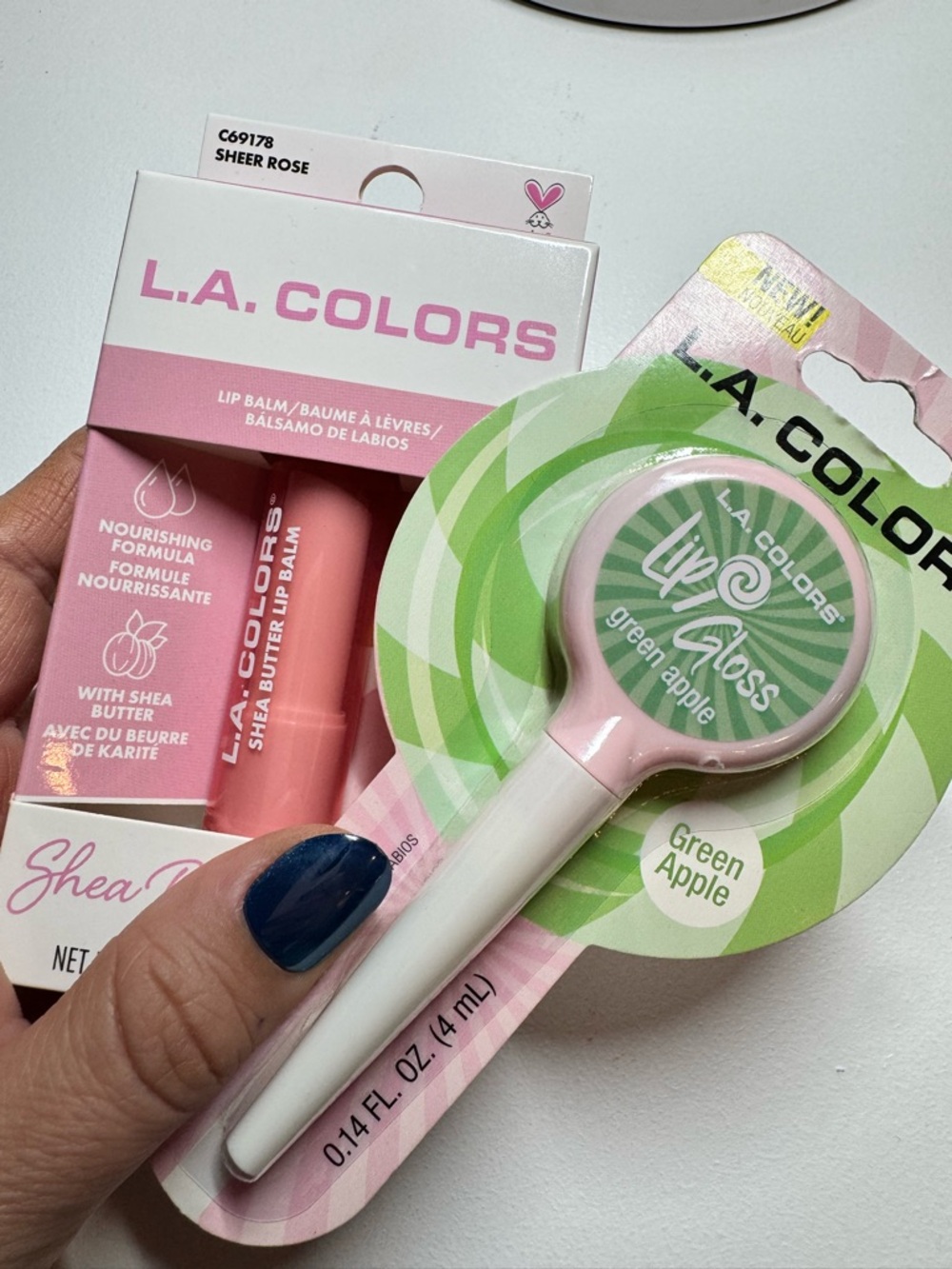 L.A. COLORS Shea Butter Lip Balm - Sheer Rose Pink - 2 pack